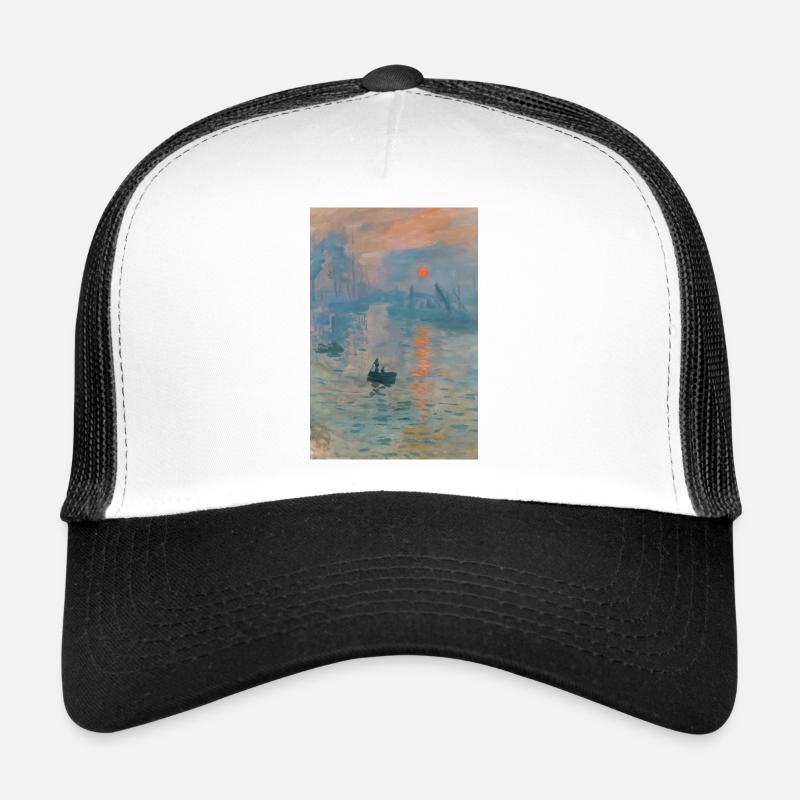 Impressionist Seascape Sunset Trucker Cap