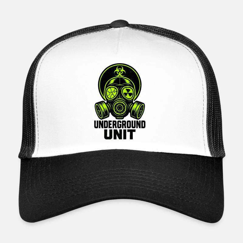 Underground Unit - masque à gaz Casquette trucker 