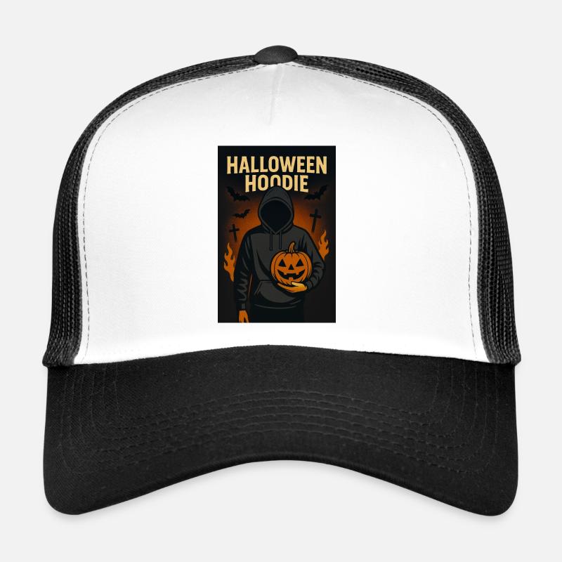 Sweat à capuche d’Halloween avec citrouille Casquette trucker 