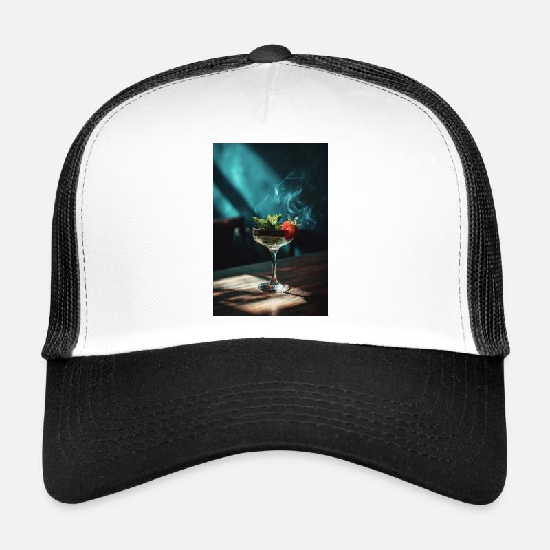 Cocktail d’agrumes à la menthe fumée Casquette trucker 