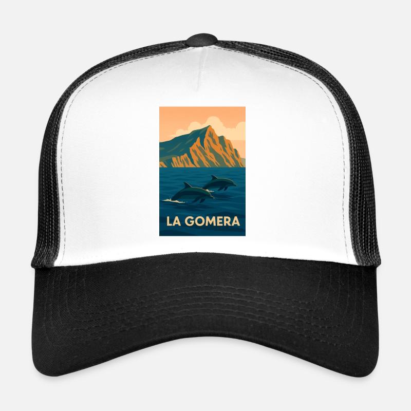 La Gomera Dolphins - Trucker Cap - white/black