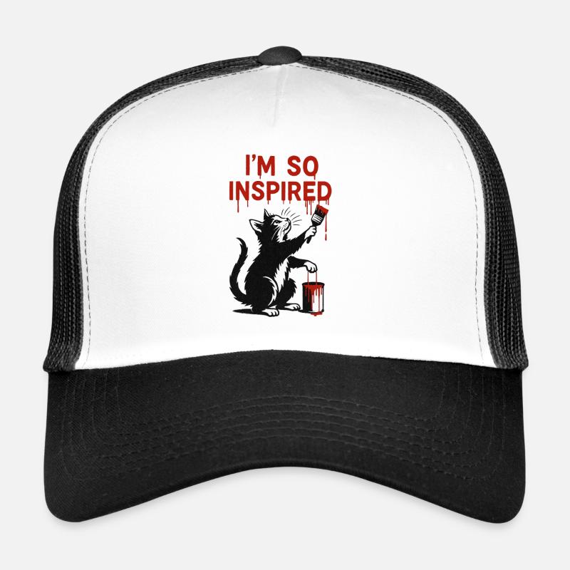 Conception inspirée de l’art du chat Casquette trucker 
