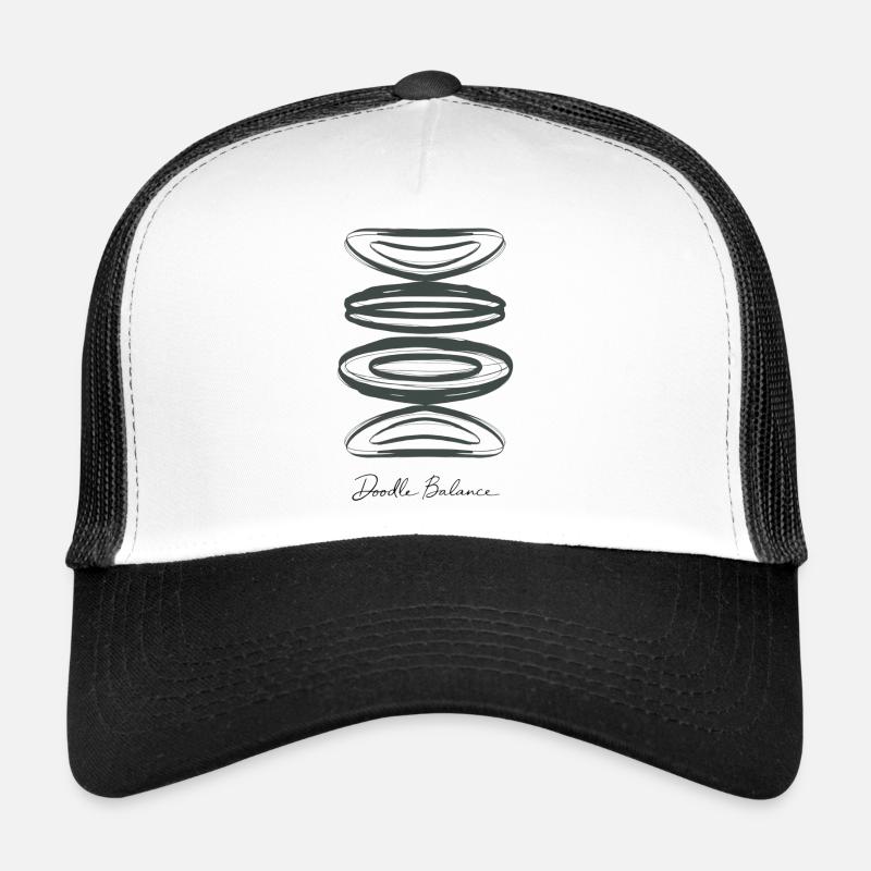 Doodle Balance – Abstrakte Linienkunst Trucker Cap
