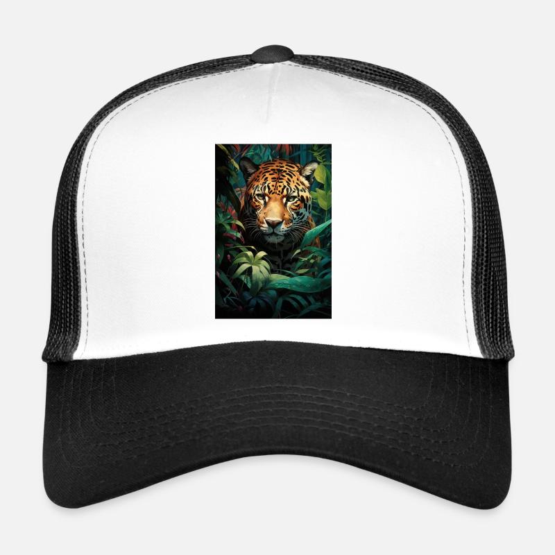 Illustration eines Jaguars Trucker Cap