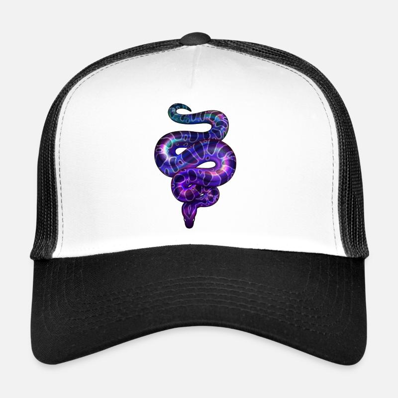 Neon Snake Violet Trucker Cap