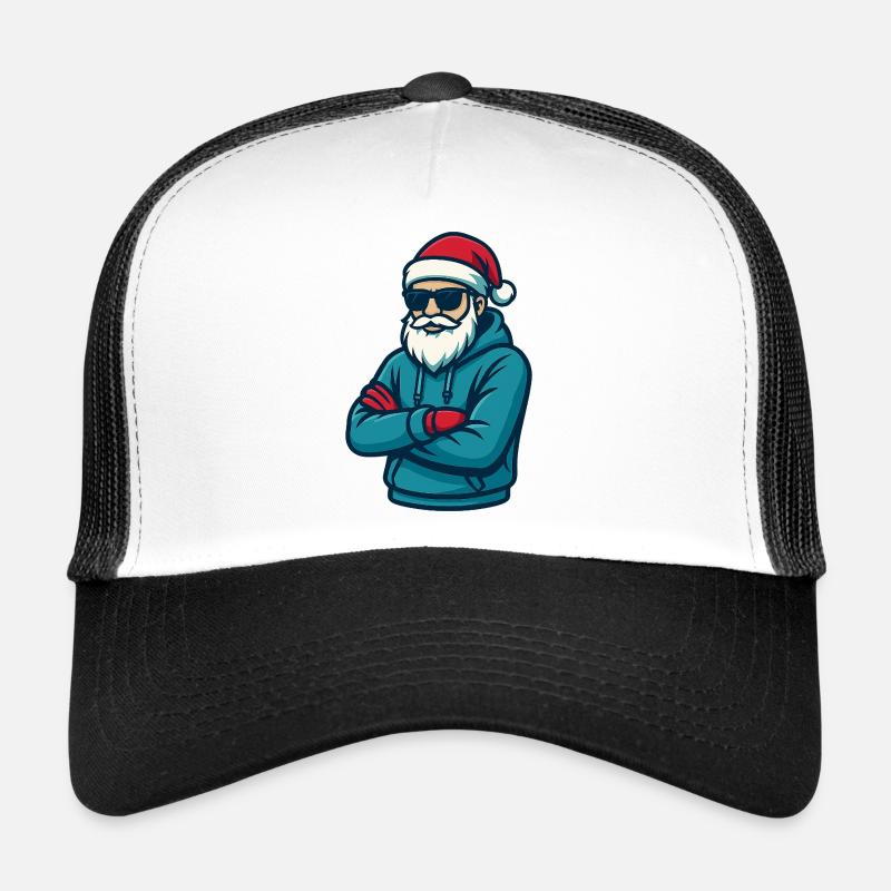Sweat à capuche cool du Père Noël avec stores Casquette trucker 