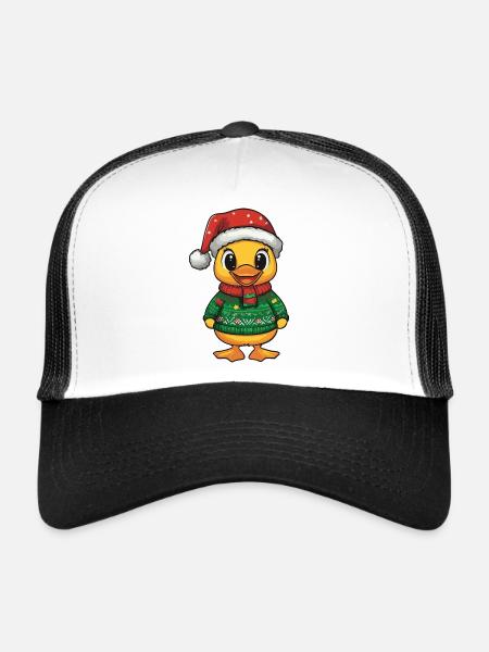 Duck Christmas - Trucker Cap - white/black - Front