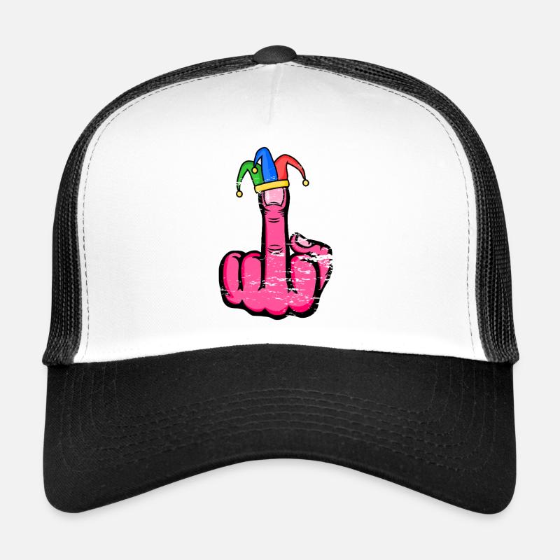 Mittelfinger Stingerfinger Karneval Trucker Cap