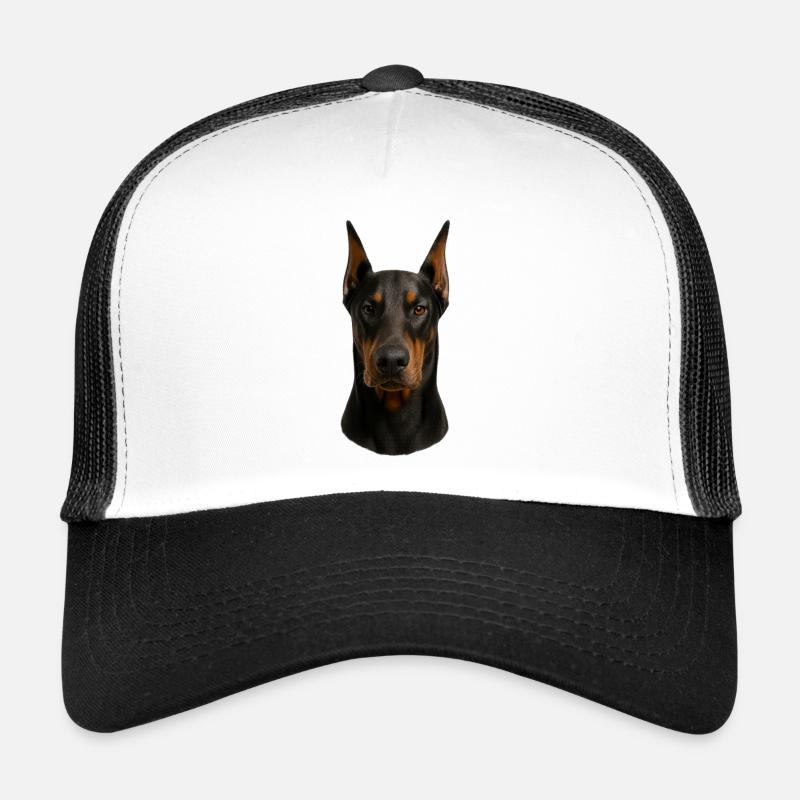 Dobermann Kopfporträt Trucker Cap