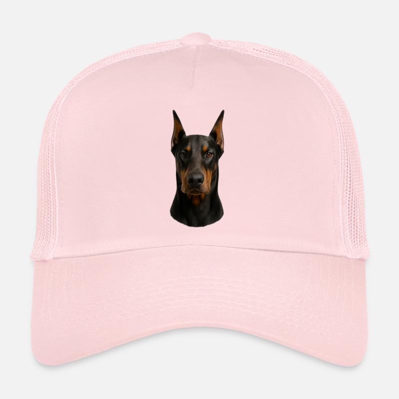 Dobermann Kopfporträt Trucker Cap