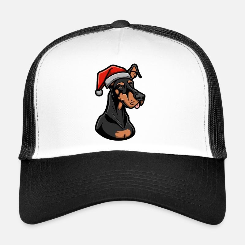 Dobermann Hund Weihnachten Trucker Cap