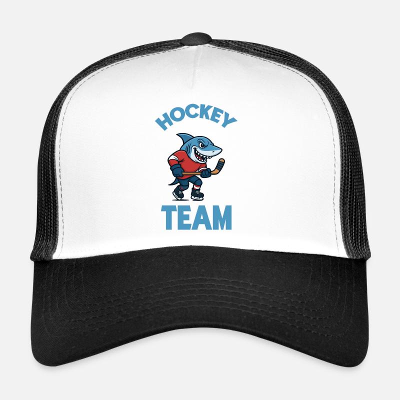 Hai Team Eishockey Maskottchen Trucker Cap