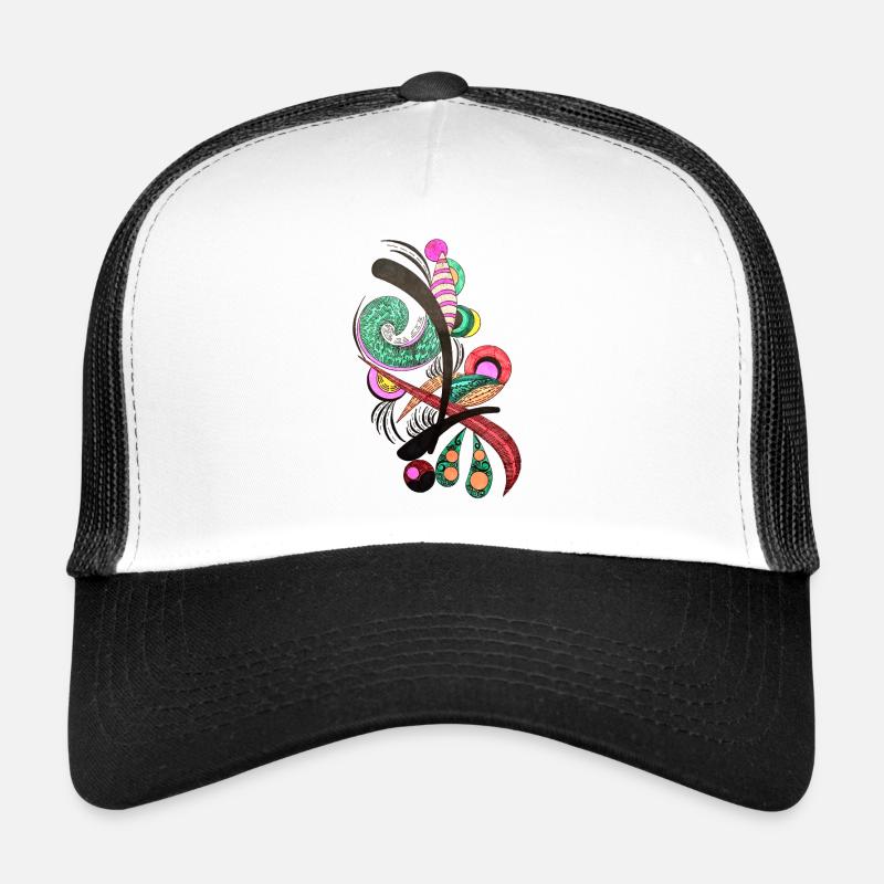 Abstract Color Spirals Trucker Cap