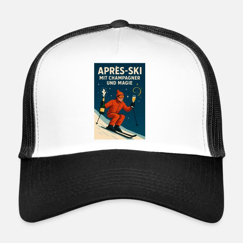 Après-ski magic - Trucker Cap - white/black