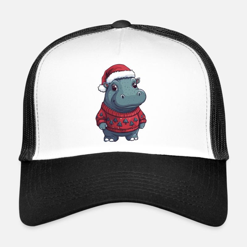 Nilpferd Weihnachten Xmas Trucker Cap