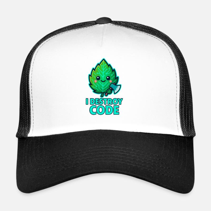 Grünes Blatt Code-Krieger Trucker Cap