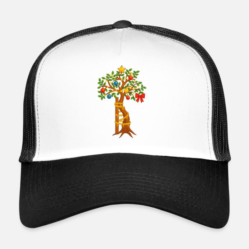 Bäumchen von Andry in weihnachtlich - Trucker Cap - Weiß/Schwarz