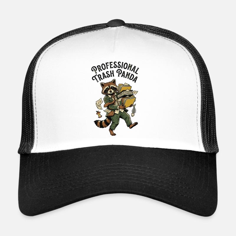 Professional Trash Panda - Trucker Cap - Weiß/Schwarz