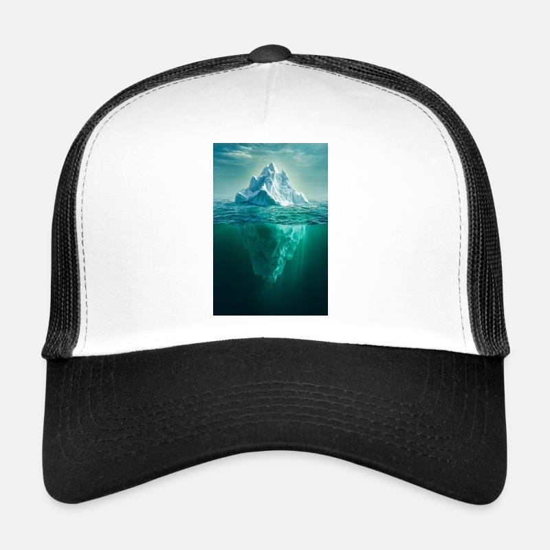 Dualité de la Montagne dans Ocean Blue Casquette trucker 
