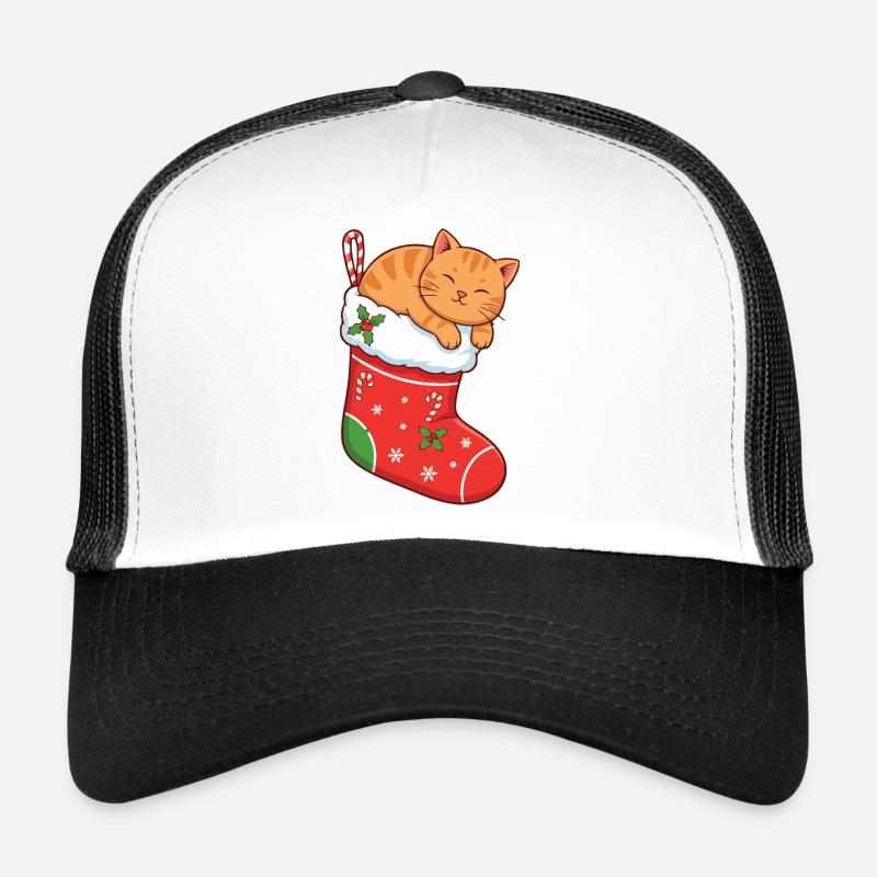 Kuschelkater im festlichen Stiefel Trucker Cap