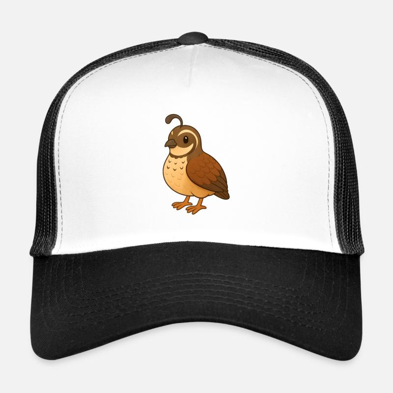 Quail - Trucker Cap - white/black