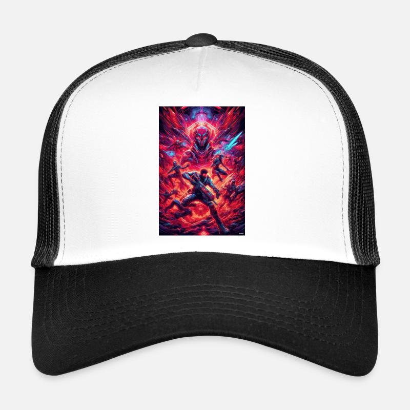 Neon Space Battlefront Trucker Cap