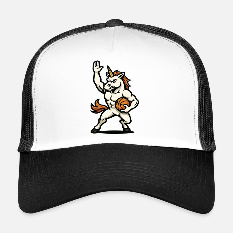 Basketball-Einhorn-Krieger Trucker Cap