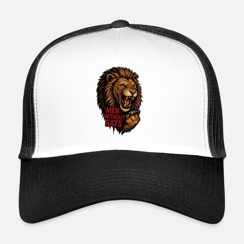 Löwe mit Schriftzug Men Without Bats Trucker Cap
