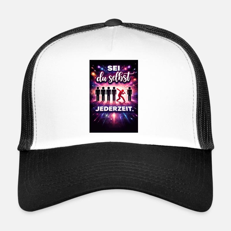 Be yourself at all times - Trucker Cap - white/black