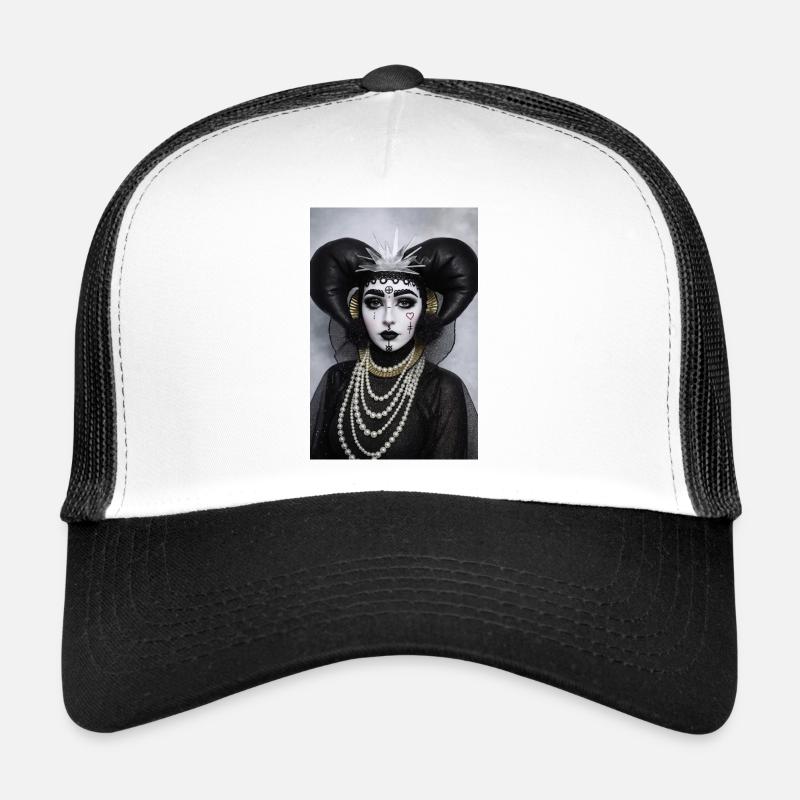 Gothic Pierrot Queen Trucker Cap