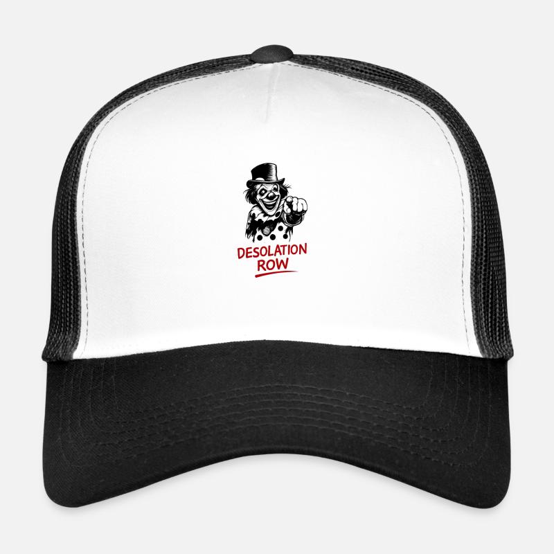 Œuvres d’art noir clown désolées Casquette trucker 
