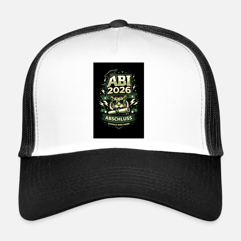 ABI 2026 – Google war dabei - Trucker Cap - Weiß/Schwarz