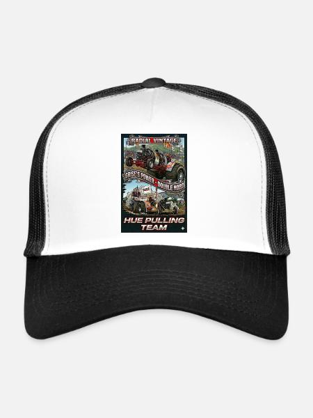 Vintage radial Engine - Trucker Cap - white/black - Front