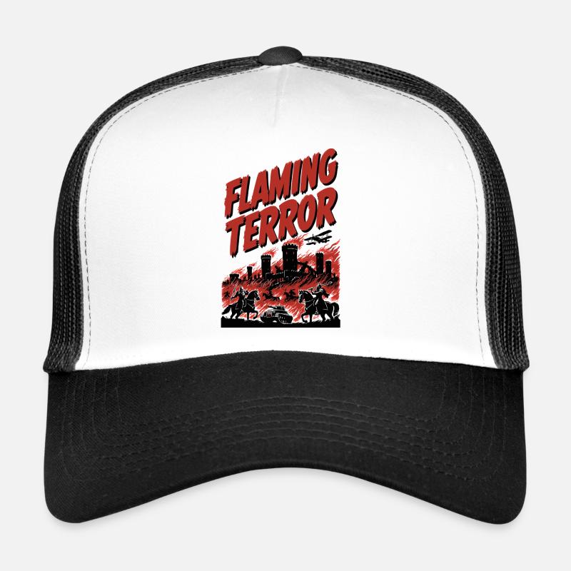 Flaming Terror: City Fire Trucker Cap