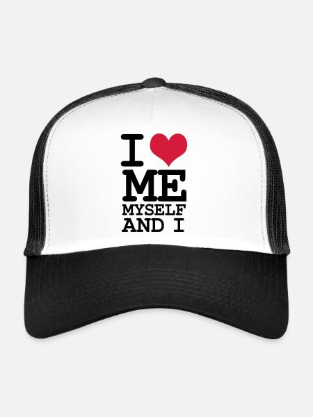 I Love Me Myself and I - Humor - Trucker Cap - white/black - Front