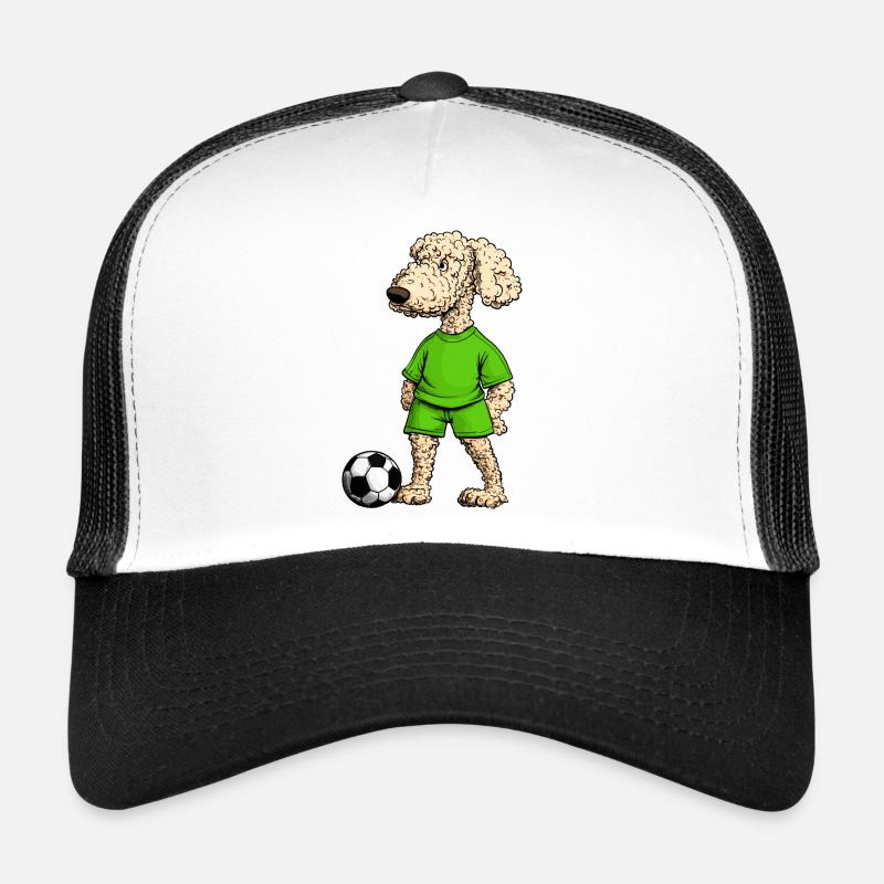 Poodle Soccer Dog Trucker Cap