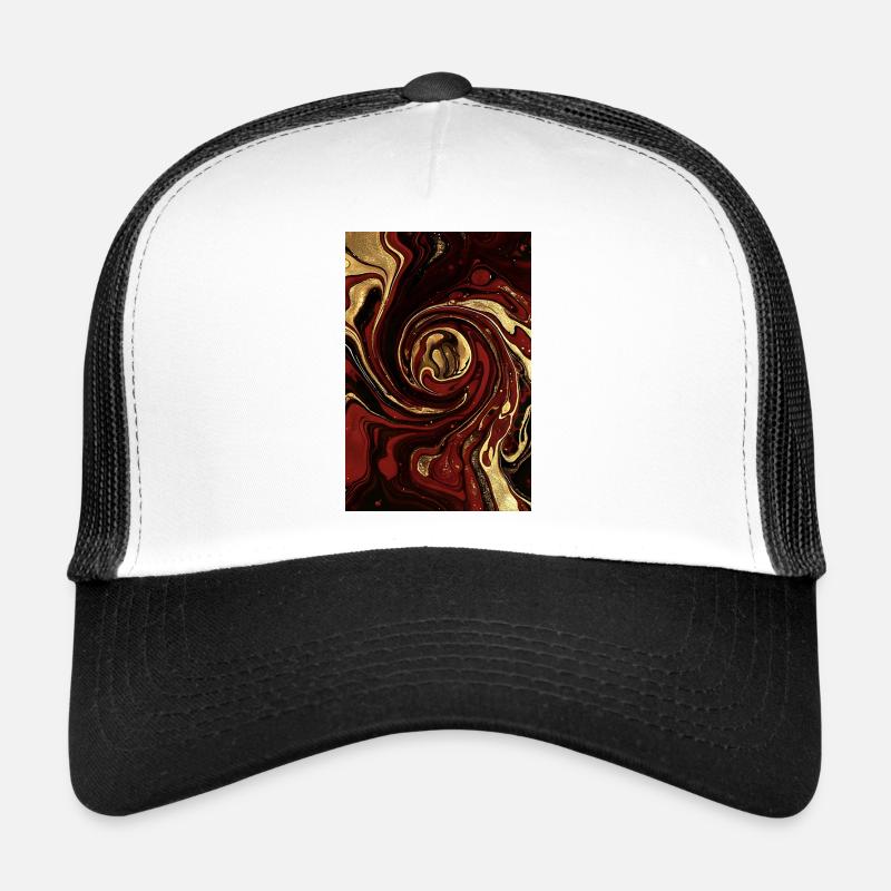Abstrakt Deutschland Fluid Art Teil 1. Trucker Cap