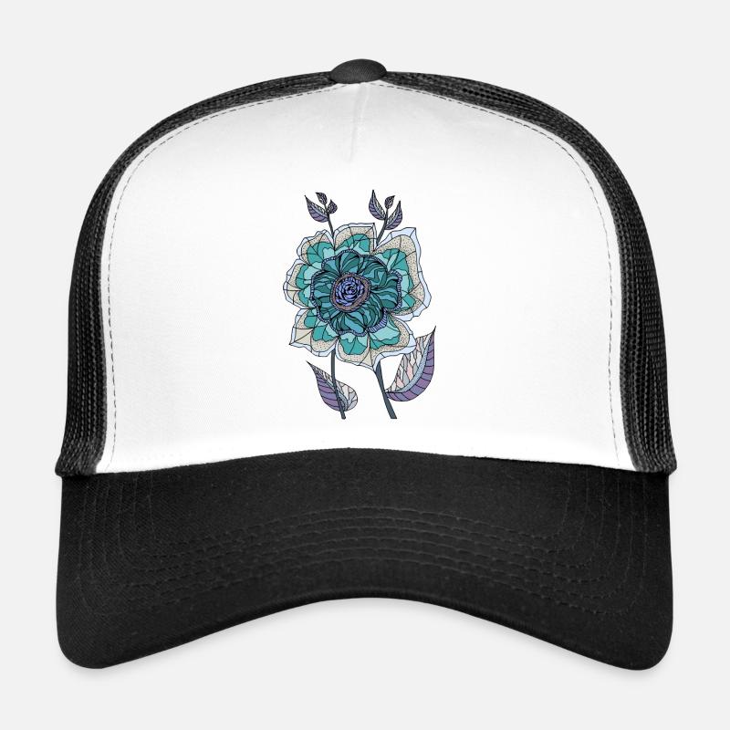 Fleur Casquette trucker 