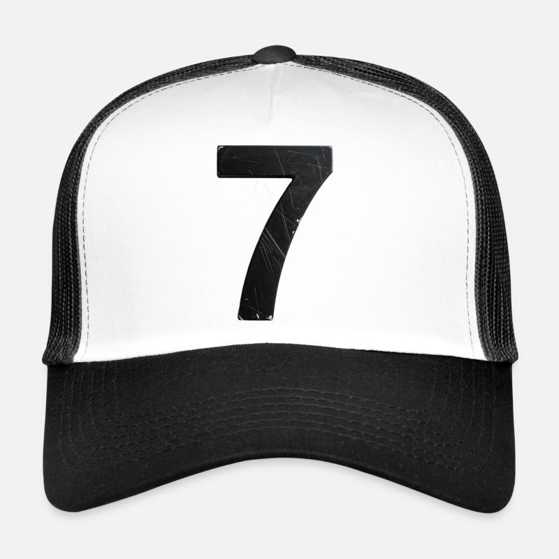 Schrammiges Sieben-Design Trucker Cap