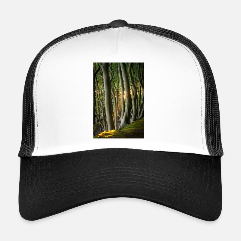 Arbres Lumière du Soleil Casquette trucker 