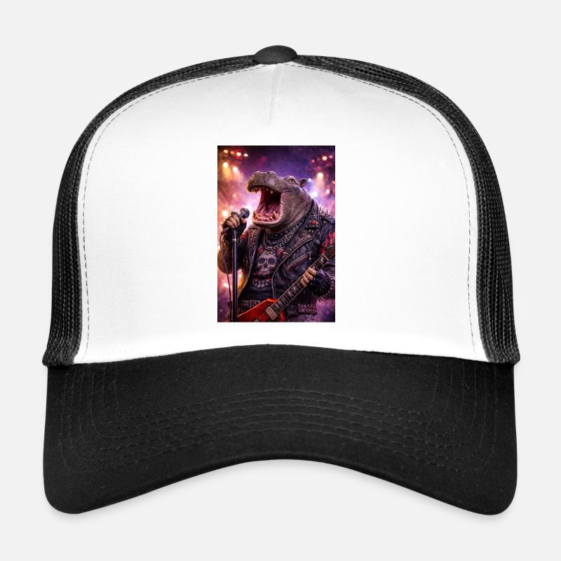 RockyZoo50 - Trucker Cap - Weiß/Schwarz