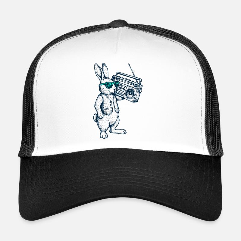 Boombox Lapin de Pâques Casquette trucker 