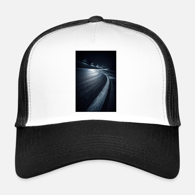Nachtstraßen-Lichtpfade Trucker Cap