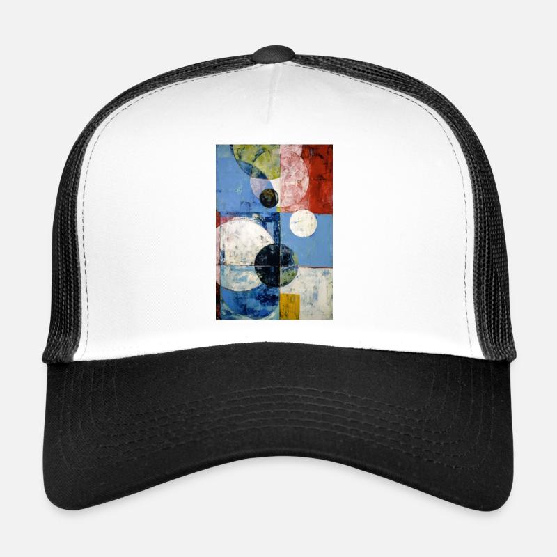 herbi793_abstract - Trucker Cap - Weiß/Schwarz
