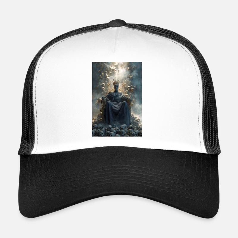 Skull Throne gekrönter König Trucker Cap