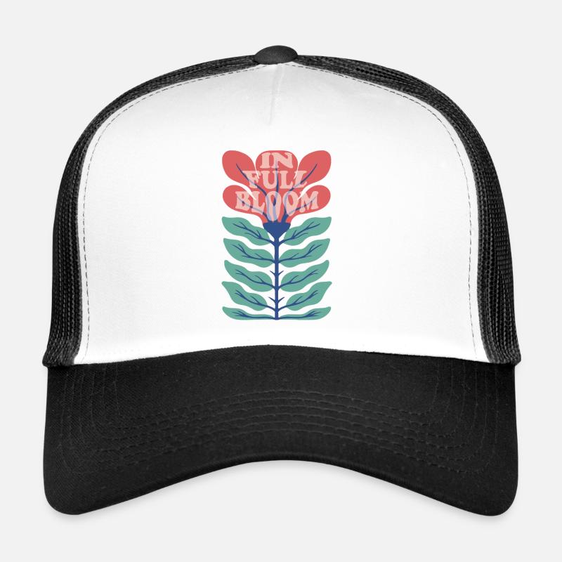 In Full Bloom – Retro Floral Saying Trucker Cap