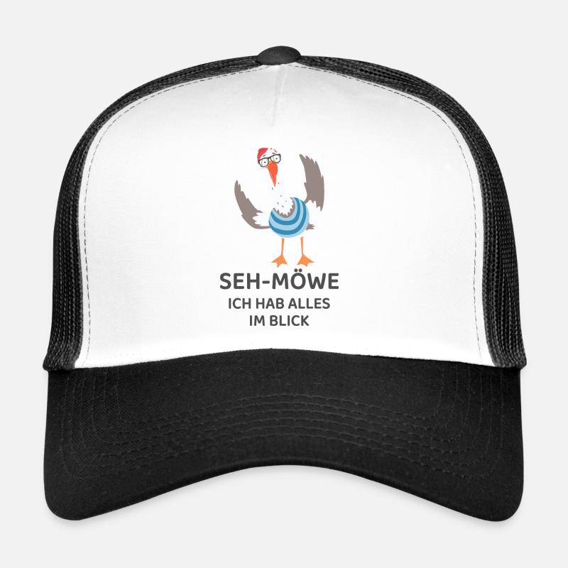 SEH-MÖWE J’ai tout en vue – Mouette drôle Casquette trucker 