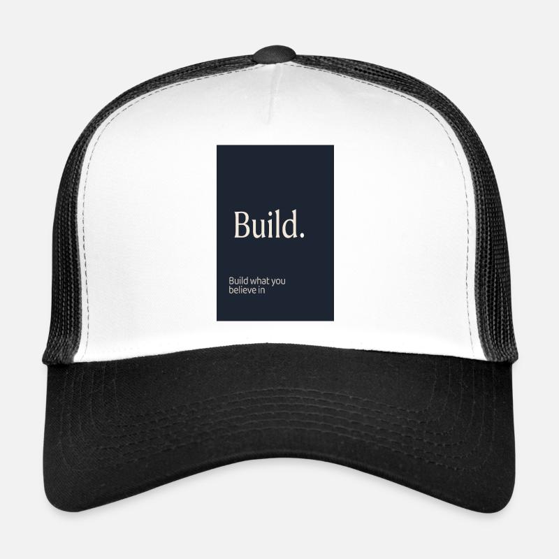 Construisez. – Conception de fautes de frappe à motivation minimale Casquette trucker 