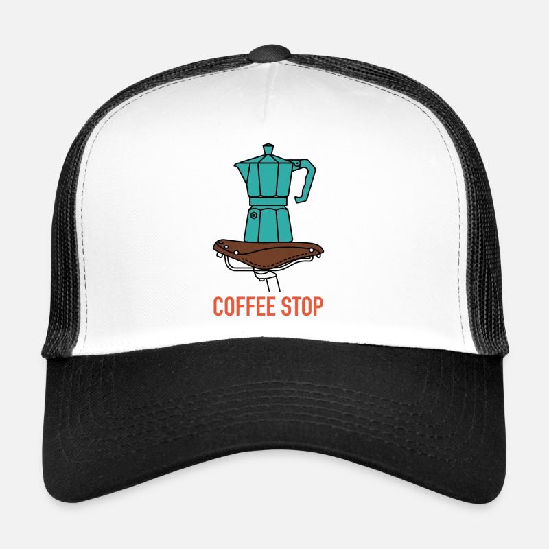 Arrêt café de la cafetière Aqua Moka Casquette trucker 