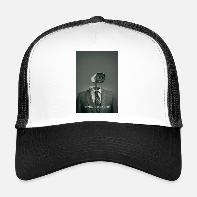 Affiche de confidentialité de la surveillance numérique Casquette trucker 